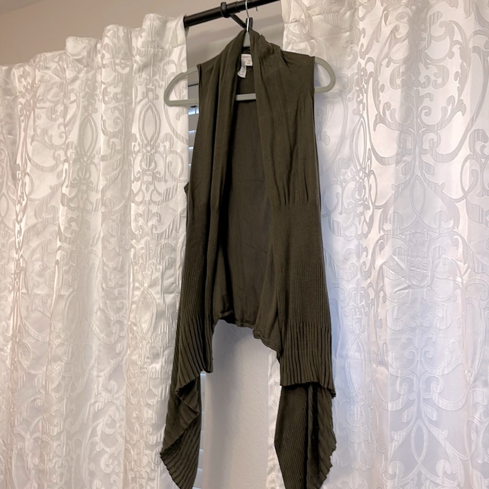 Olive green Coldwater creek vest